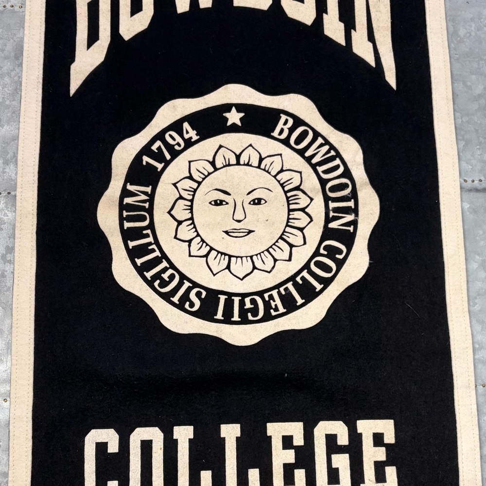 Vintage Bowdoin College Felt Pennant and Banner - Picture 2 of 8